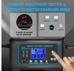 CHARGER BATTERY AUTO OUT PUT 24 VOLT 20AMP